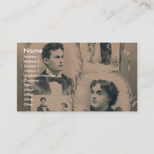 The Houdinis, 'Metamorphosis change in 3 seconds' Business Card