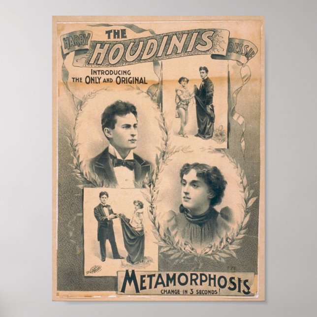 The Houdinis, 'Metamorphosis change in 3 seconds' Poster (Front)