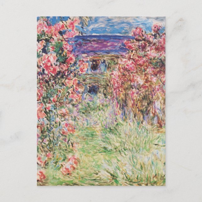 The House among the Roses by Claude Monet Postcard (Front)