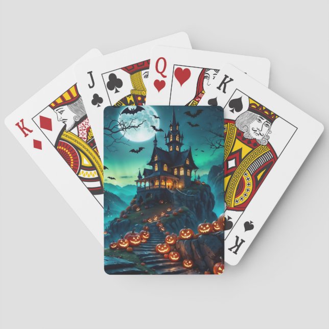 The House by the Pumpkin Road Poker Cards (Back)