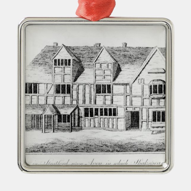The House in Stratford-upon-Avon Metal Ornament (Front)