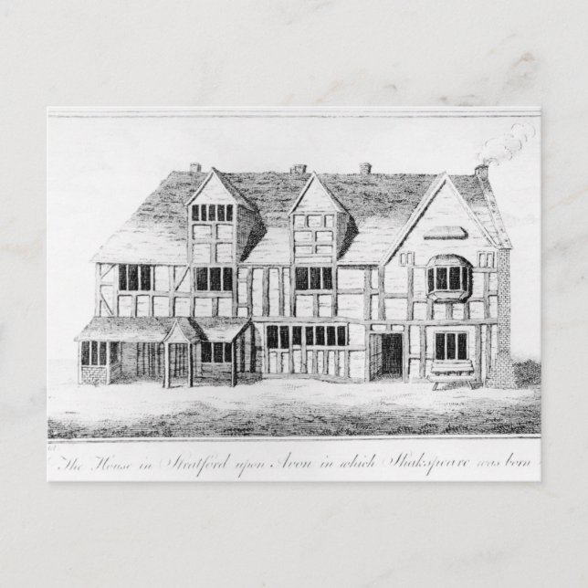 The House in Stratford-upon-Avon Postcard (Front)
