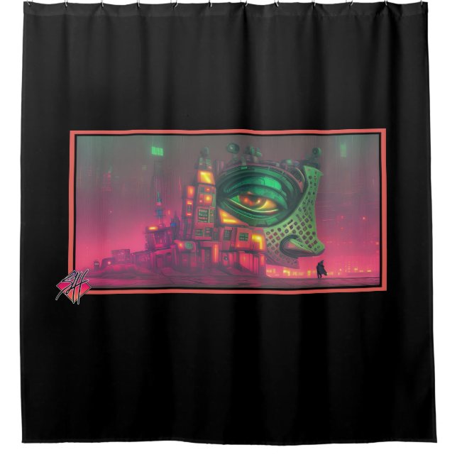 The House is Not Impressed Shower Curtain (Front)