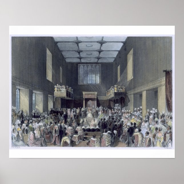 The House of Lords, Her Majesty opening the Sessio Poster (Front)