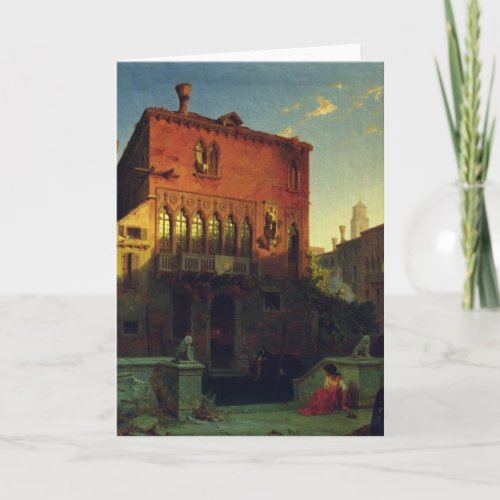 The House of Othello the Moore in Venice 1856 Card