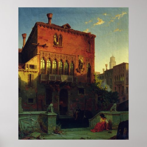 The House of Othello the Moore in Venice 1856 Poster