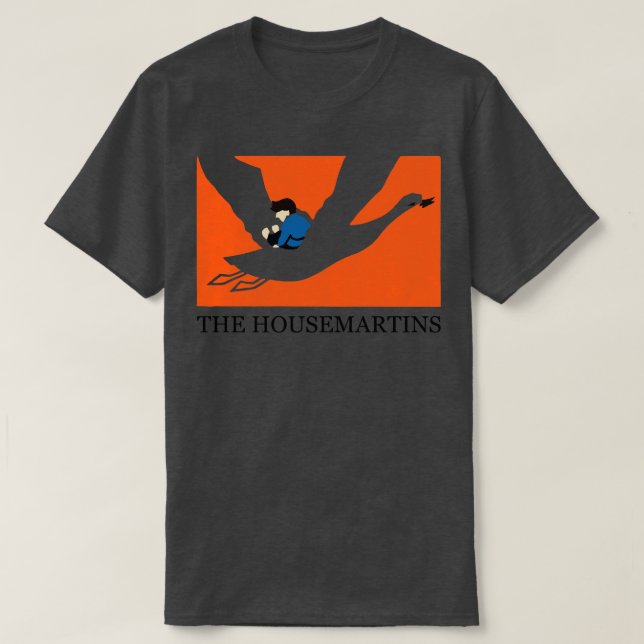 The Housemartins 80s Styled Aesthetic Design T-Shirt (Design Front)
