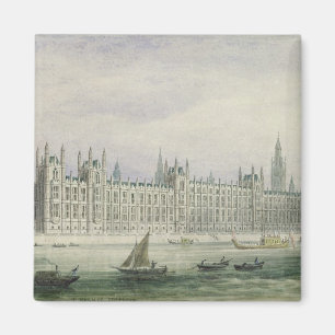 The Houses of Parliament (graphite, pen & ink & w/ Magnet
