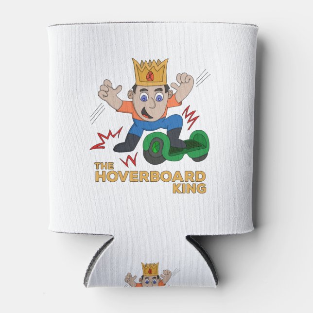 The Hoverboard King Can Cooler (Front)