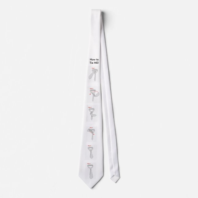 The "How to tie a tie" necktie (Front)