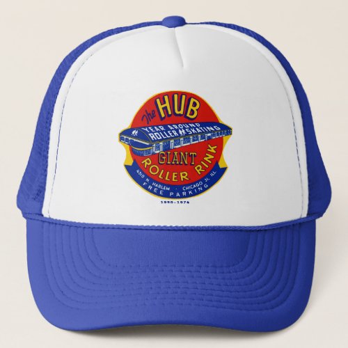The Hub Roller Rink Chicago  Norridge Illinois Trucker Hat