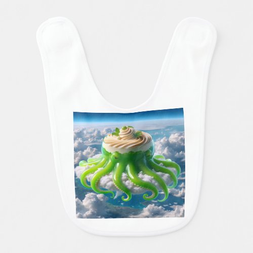 The Hubbard Squash Floating in the Atmosphere Baby Bib
