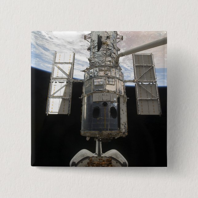 The Hubble Space Telescope is released Button (Front)