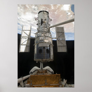 The Hubble Space Telescope Space Shuttle Atlant Poster