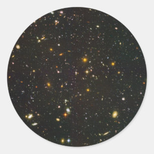 The Hubble Ultra Deep Field Classic Round Sticker