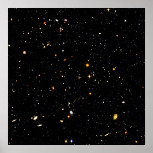 The Hubble Ultra Deep Field _ Photo of Galaxies Poster