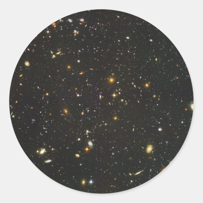 The Hubble Ultra Deep Field Round Sticker