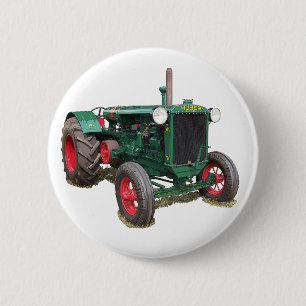 The Huber HK tractor Pinback Button