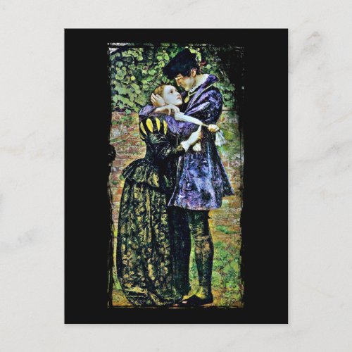 The Huguenot and His True Love Postcard