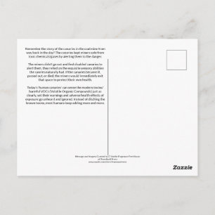 The Human Canaries Already Know Postcard