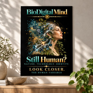 The Human Variable - Still Human? BioDigital Mind Poster