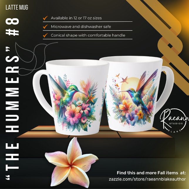 "The Hummers" #8 Hummingbird Latte Mug (Creator Uploaded)