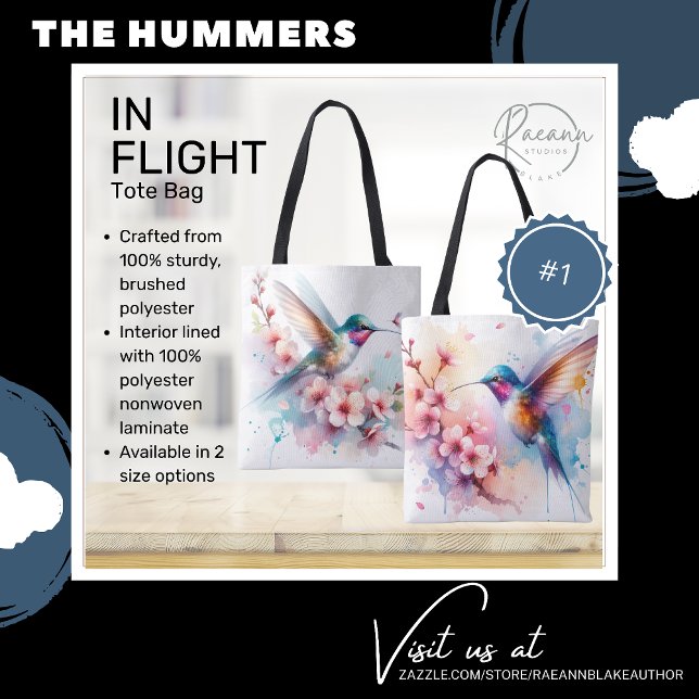 The Hummers in Flight #1 Tote Bag (Creator Uploaded)