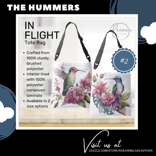 The Hummers in Flight #2 Tote Bag (Creator Uploaded)