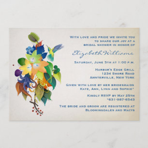 The Hummingbird Bridal Shower Invitation
