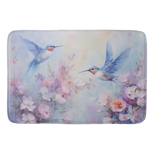 The Hummingbird Design Series 9 Bath Mat (Front)