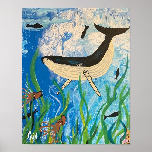 THE HUMPBACK WHALE POSTER