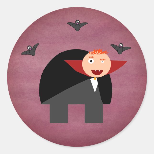The Hunchback as a Vampire Stickers (Front)