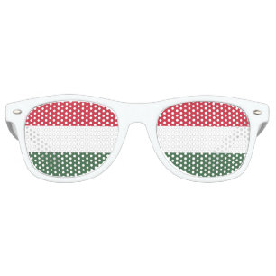 The Hungarian tricolour   Flag of Hungary Retro Sunglasses