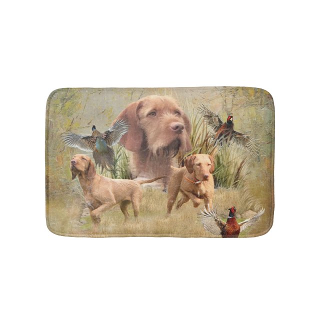 The Hungarian Wirehaired Vizsla  Bath Mat (Front)