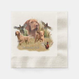 The Hungarian Wirehaired Vizsla Napkins