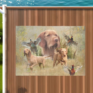 The Hungarian Wirehaired Vizsla  Outdoor Rug