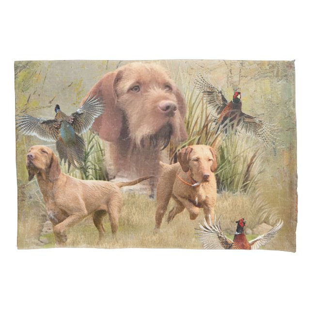 The Hungarian Wirehaired Vizsla  Pillow Case (Front)