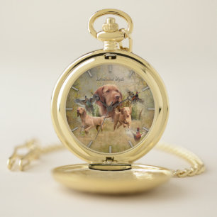 The Hungarian Wirehaired Vizsla Pocket Watch