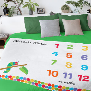 The Hungry Caterpillar | Baby Monthly Milestone Fleece Blanket