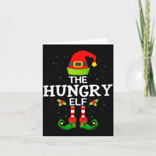The Hungry Elf Christmas Family Matching Pajama Card