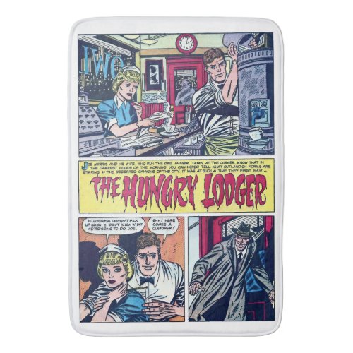The Hungry Lodger Vintage 1950s Horror Comics Bath Mat