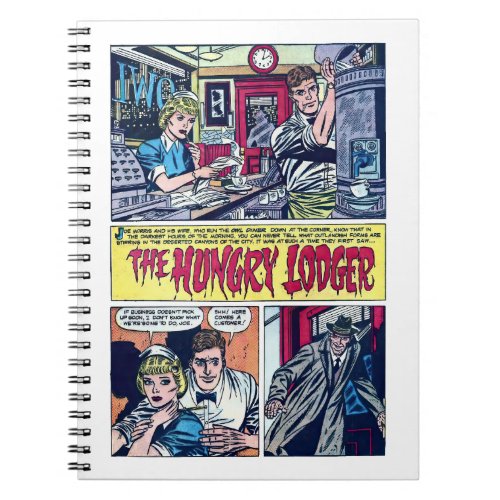 The Hungry Lodger Vintage 1950s Horror Comics Notebook