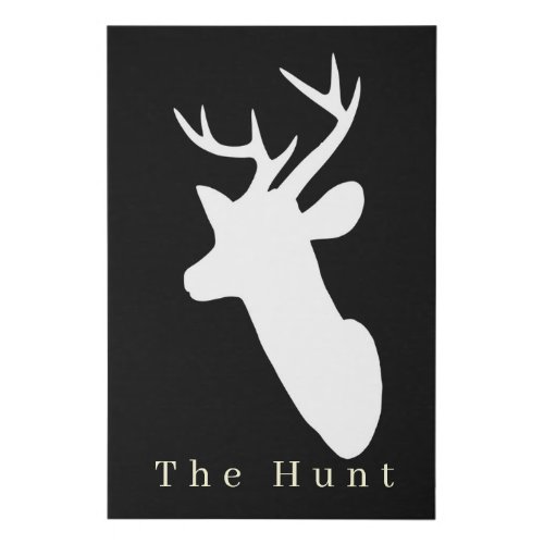 The Hunt A Display of the Hunters Trophy  Faux Canvas Print