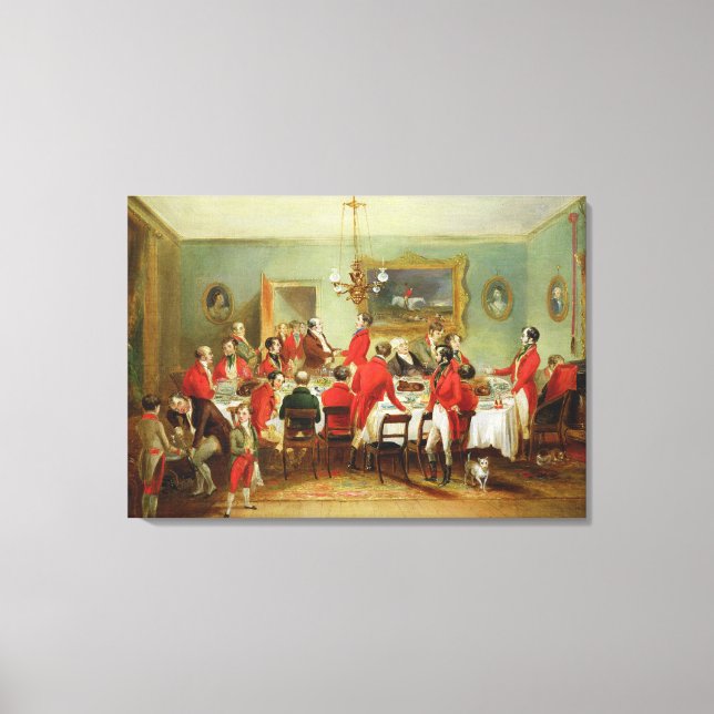 The Hunt Breakfast, Bachelor's Hall, 1836 (oil on Canvas Print (Front)