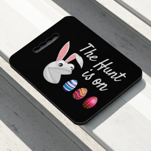 The hunt is on Easter Bunny Egg Hunt Seat Cushion