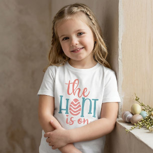 The Hunt is On Easter Egg T-Shirt for Kids