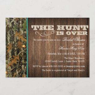 The Hunt Is Over Bridal Shower Invitation