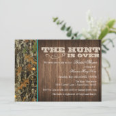 The Hunt Is Over Bridal Shower Invitation (Standing Front)