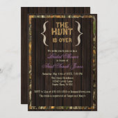 The Hunt Is Over Camo Bridal Shower Invitation (Front/Back)