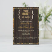 The Hunt Is Over Camo Bridal Shower Invitation (Standing Front)